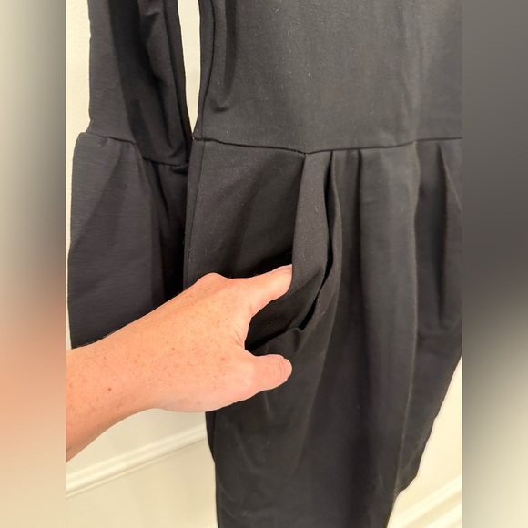 Nordstrom Black Sheath Dress with Bell Sleeves - Picture 6 of 9